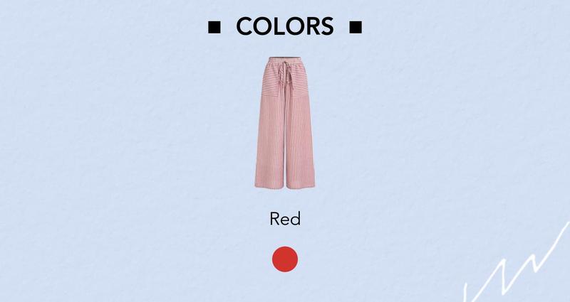 Cider [size 2-26] Woven Mid Rise Stripe Knotted Pocket Trousers