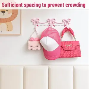 Butterfly Chain 3-Piece Hook Set, Metal Butterfly Hooks, Key Organizer Decorative Hooks, Door Back Storage Solution