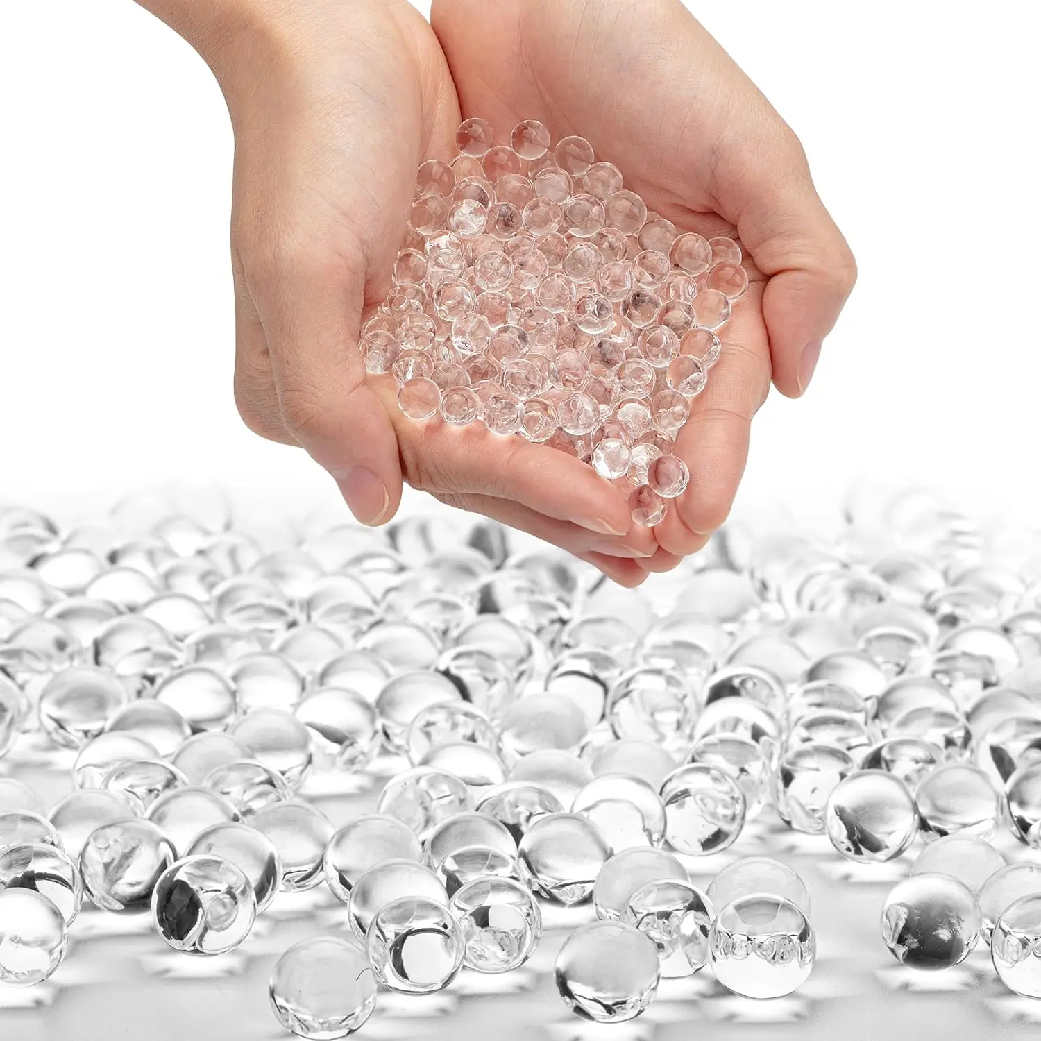 - Clear Beads for Vases, 20000 count, Non  | Transparent Vase Filler, Christmas Decoration, Wedding Centerpiece, Floating Candles, Floral Decoration