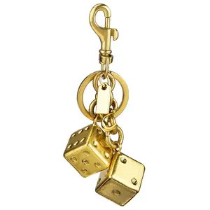 Cute Mini Handbag Keychain, Lucky Dice Chain 3D Plug Bag Keychain, Fashion Bag Keychain, Women Girls Wallet Handbag Decorative Accessory