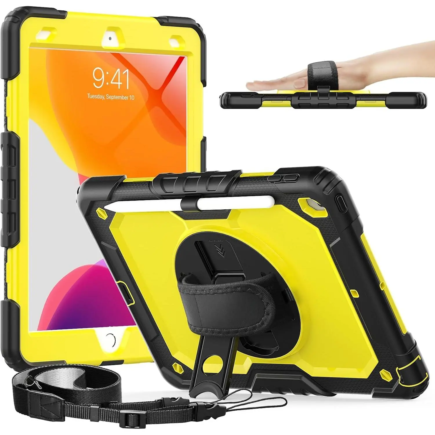 for iPad 9th/ 8th/ 7th Generation Case with Screen Protector