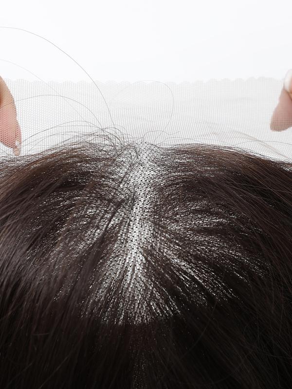 13x6 HD Transparent Lace Front Wig 22Inch Deep Brown Color Synthetic Lace Wig Glueless Lace Wig High Temperature Chemical Fiber Daily Wear&Christmas&Music Festival&Party&Halloween-Natural Look & Comfort Fit