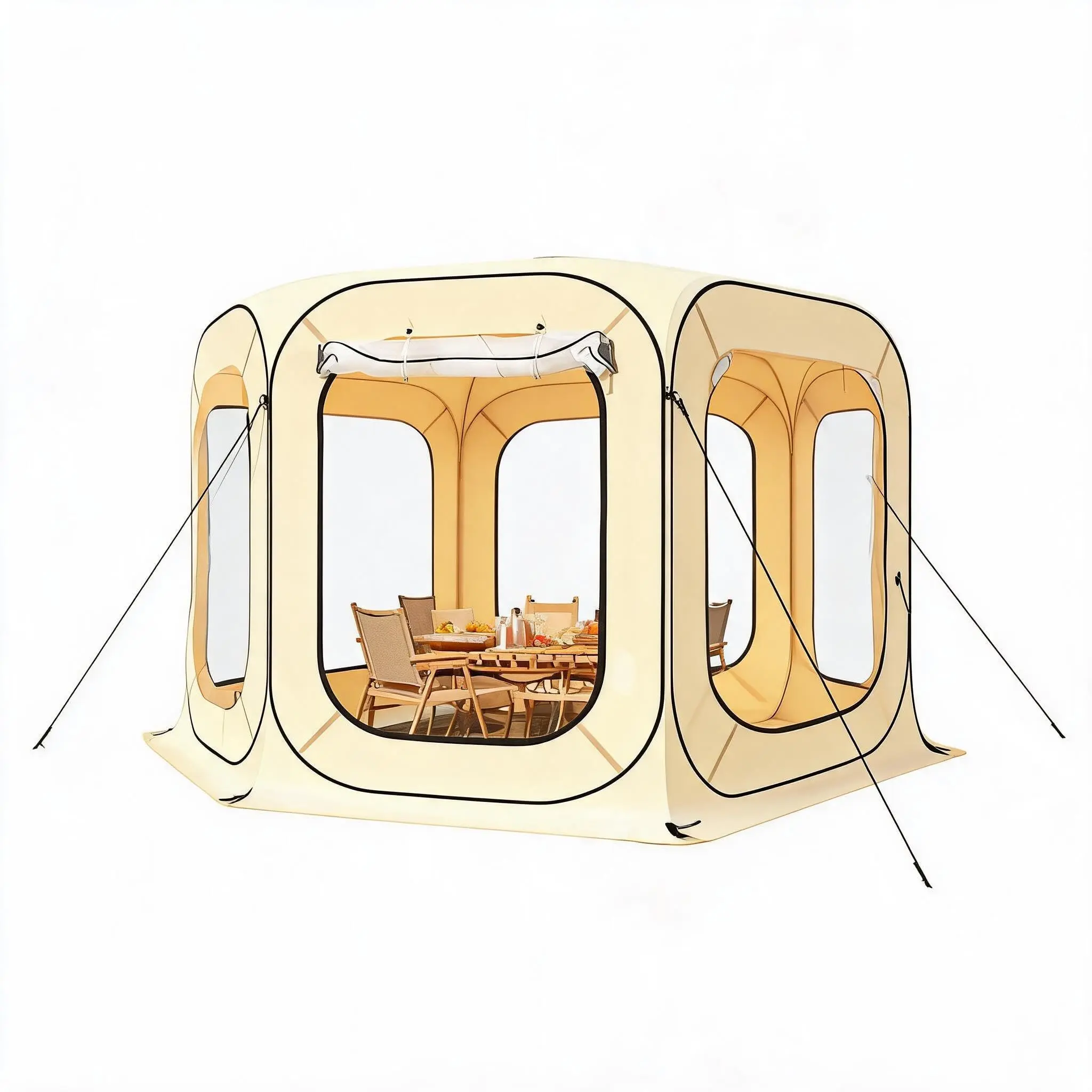 GARVEE Transparent Bubble Instant Tent for Outdoors, Accommodates 10-12 People, Portable Viewing, Suitable for All Weather Conditions, Home Use, Waterproof Instant Tent