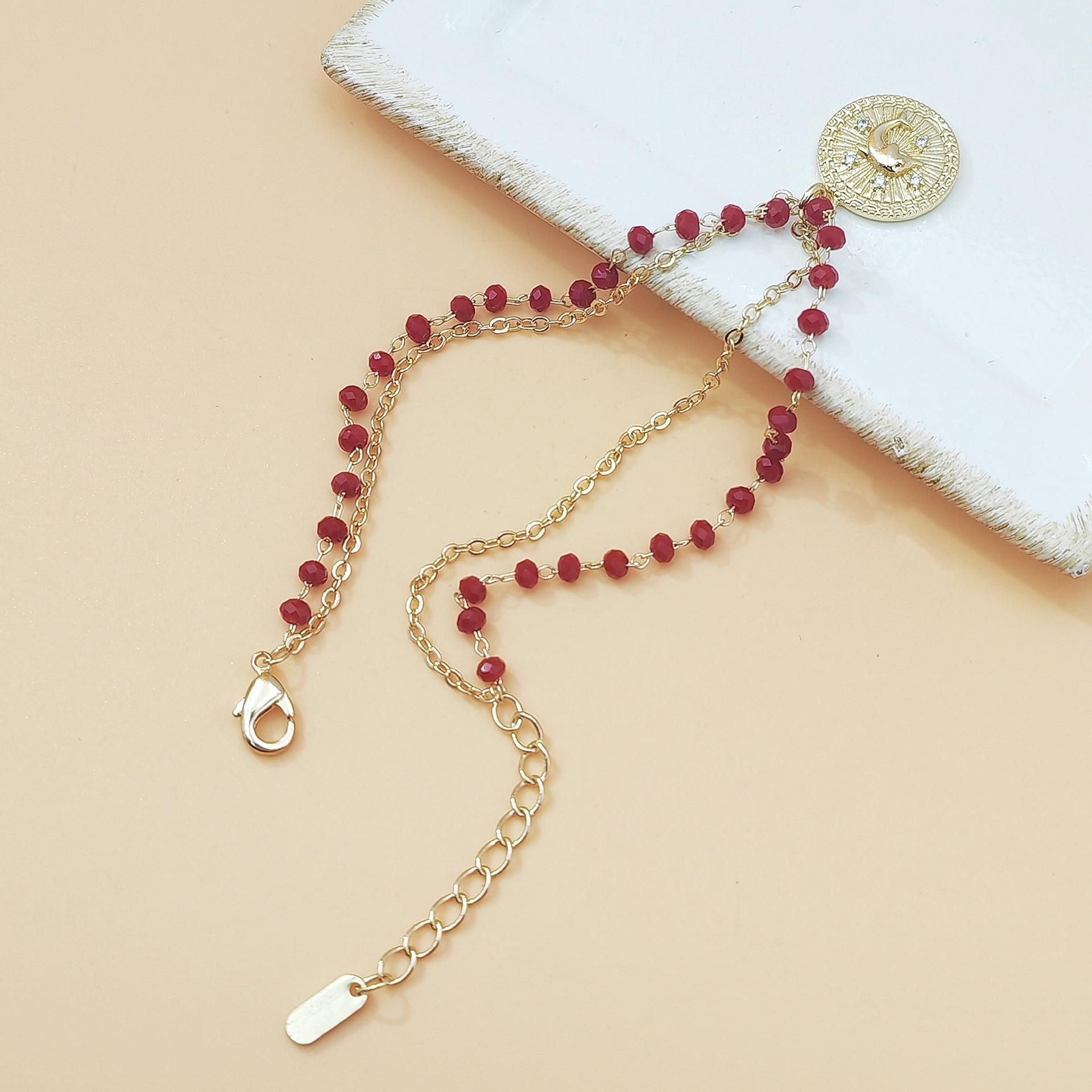 Handmade Beaded Multi Layer Bracelet for Women Whale & Round Disc Pendant Boho Trendy Jewelry Minimalist Luxury Stackable Accessory Elegant for Daily Wear Parties & Gifts