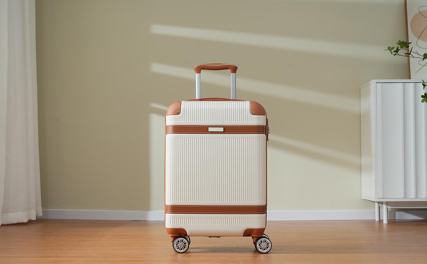 Luggage Sets 3 Piece, Carry On Luggage 20In With Spinner Wheels,PC Hardside Suitcase Set with TSA Lock,Durable Carry On Suitcase With Duffle bag