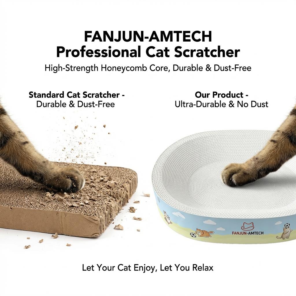 Cat toys do not shed paper scraps, oval cat scratching board provides ample space for play and sleep, anti slip pet cats provide advanced reinforced corrugated cardboard scratching board for playing with sleep and scratching anti-slip design