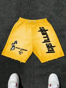 22 Colors Starry Print Sporty Shorts, Fitness Workout Shorts, Y2K Street Style Drawstring Waist, Unisex Hip-Hop Loose Fit, Summer Daily Wear, Home, Gym, Outdoors