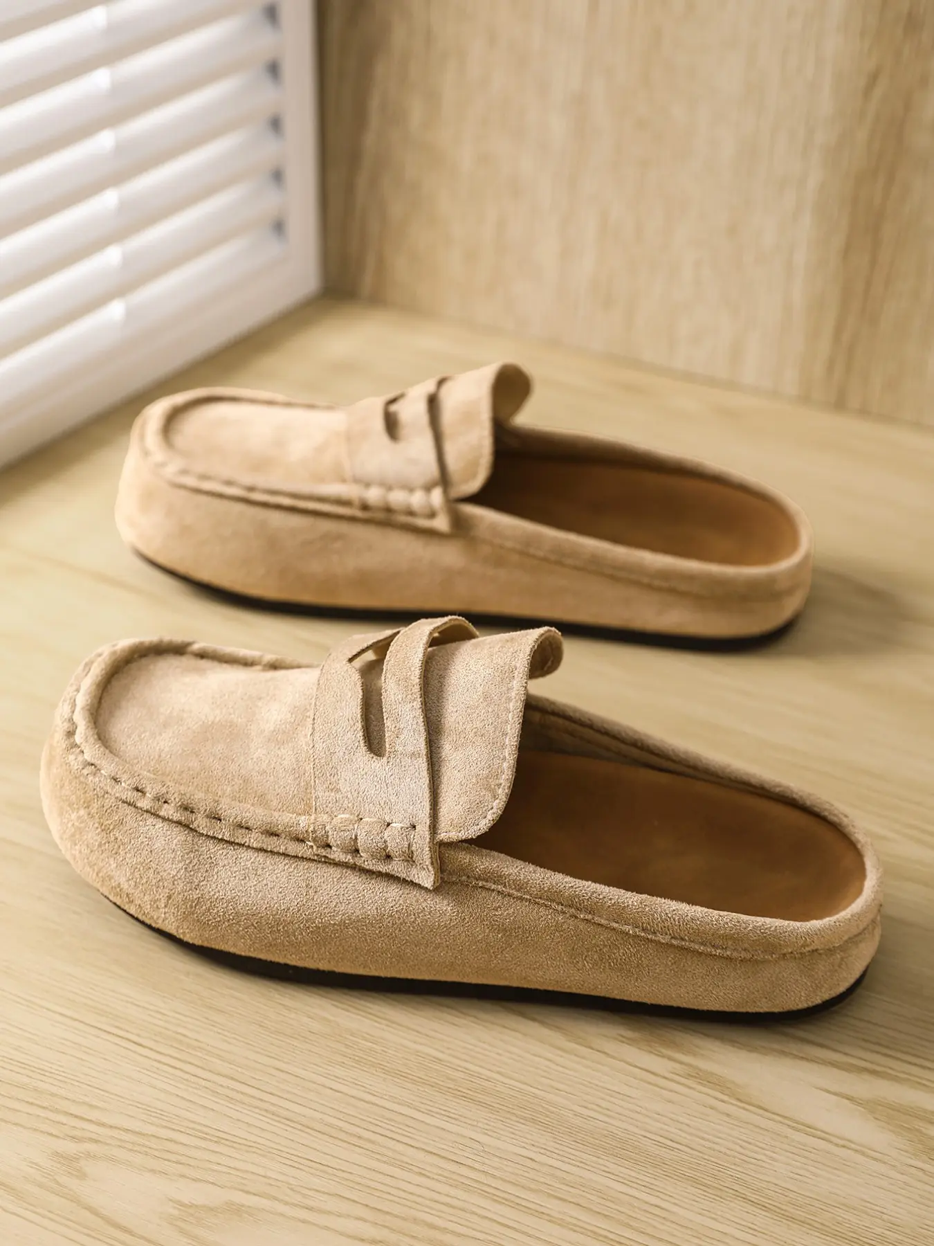 Unisex Fashionable Mule Shoes, Comfortable Breathable Textile-Upper Slip-On Sandals for Casual All-Season Wear