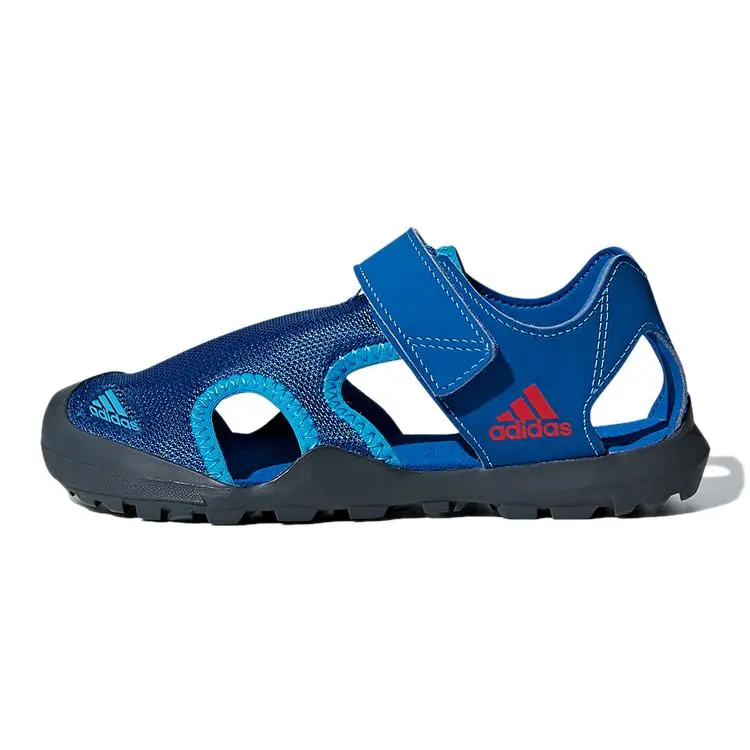 adidas Captain Toey K Velcro Outdoor Simple Closed Toe Flat Sports Non-Slip Wear-Resistant Sandals BC0703