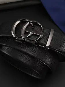 New Men's Leather Belt with Automatic Buckle, Fashionable Casual Waistband for Young Men, Versatile Business Pants Strap, Casual Modern Waistband
