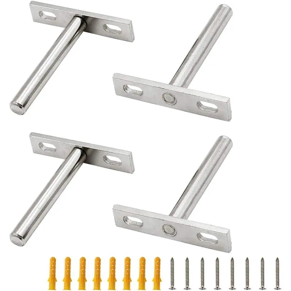 3 Inch Floating Shelf Bracket, 4 count Blind Shelf Bracket