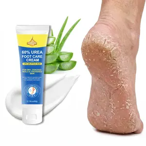 60% Urea Foot Care Cream with 2% Salicylic Acid, Ideal for Dry Cracked Heels and Thickened Skin, 2.116 Oz/60g, Moisturizing and Healing
