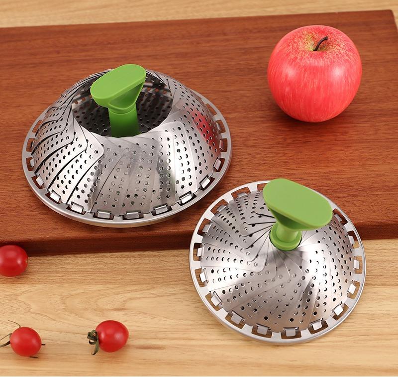 Stainless Steel Folding Steamer Lotus Telescopic Steamer Multifunctional Telescopic Fruit Plate Xiaolongbao Steaming Grid Stainless Steel Folding Steamer Lotus Telescopic Steamer Multifunctional Telescopic Fruit Plate Xiaolongbao Steaming Grid