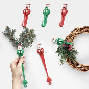 6 PCS Christmas Garland Hanger for Mantle Garland Hooks, Christmas Fireplace Stocking and Garland Hanger, Reusable Adhesive Wreath Hooks for Wreaths, Fireplace Mantle, Stairways Banister