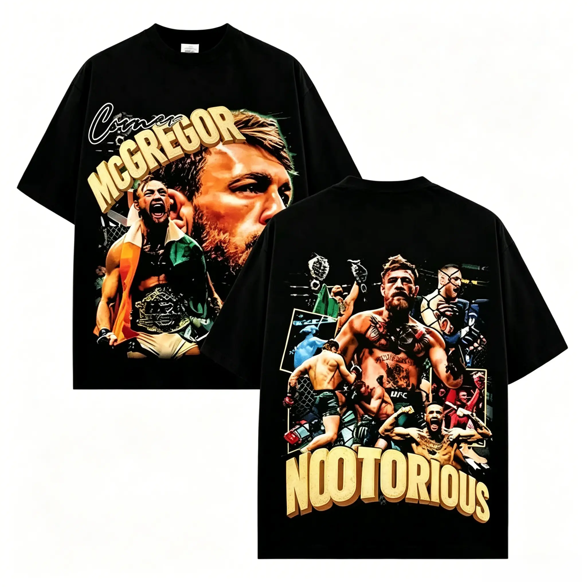 [Sale Up To 50%]UFC Conor McGregor Retro Washed Cotton Graphic Tee – Irish Legend Fighter Vintage T-Shirt, Oversized UFC Streetwear Shirt, Combat Sports Fan Merch, MMA Fighter Gift, Unisex Casual Fashion Top, Fight Night Apparel