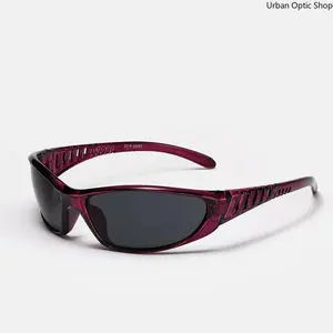 XUH Unisex Sport Wraparound Sunglasses with Hollow Temples, UV400 Anti-Glare Lightweight Durable Eyewear, Secure Fit Shades for Cycling, Hiking, Running, Fishing & All Season Outdoor Activities