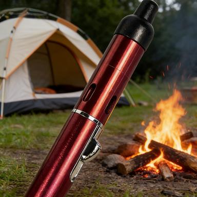 Camping Essential Windproof Lighter with Storage Bag, Reusable Flameless Lighter for Campfire, Hiking, Emergency,6-15 Days Delivery