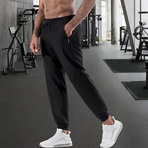 Men's Sweatpants Ice Silk Pants Thin Trend Versatile Straight Loose Sports Quick-Drying Casual Trousers for Gym & Casual Wear