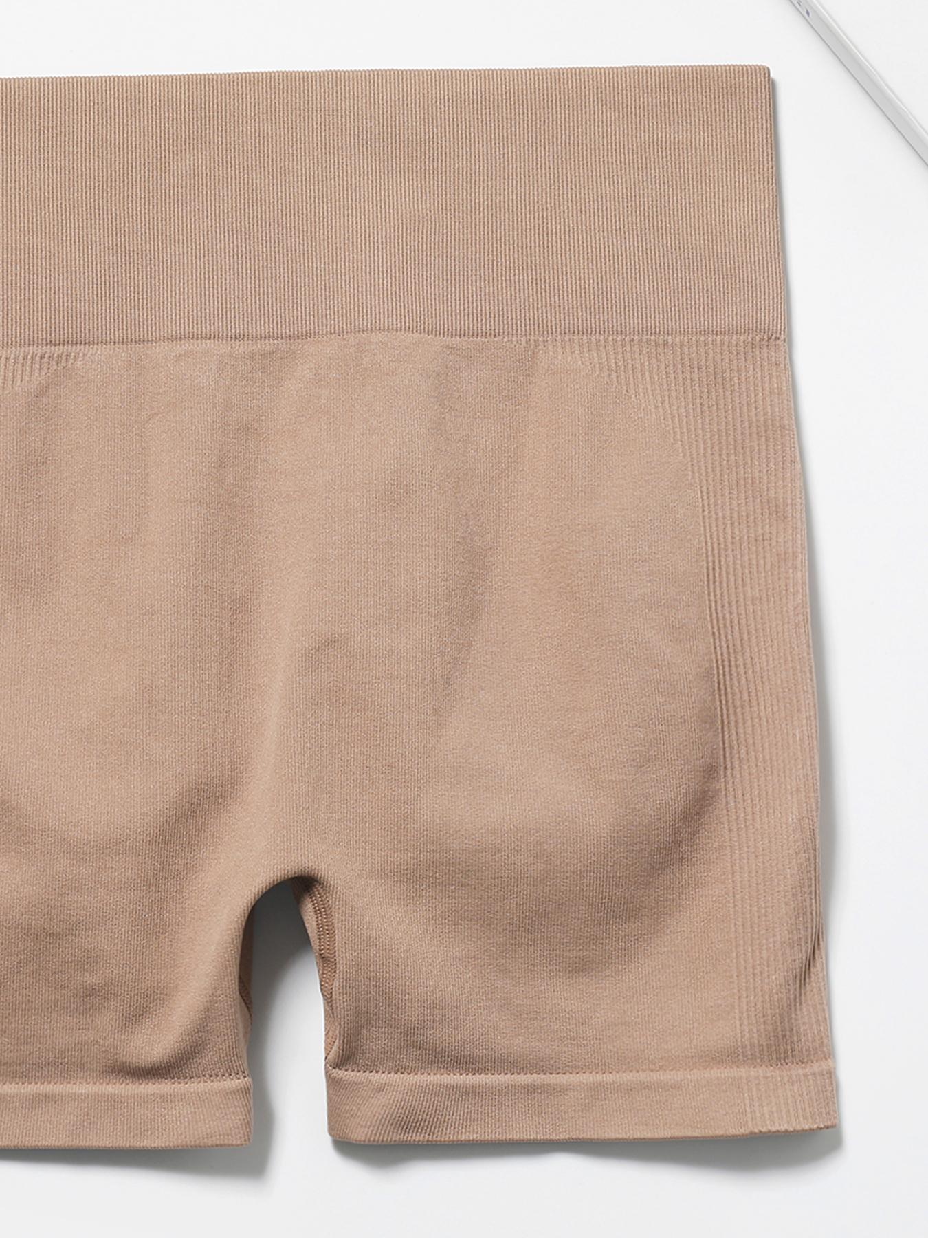 Sporty Women's Plain High Waist Skinny Sports Shorts, Soft Stretch Shorts, Sports Comfy Breathable Short Leggings for Yoga Gym Workout Running, Breathable Athletic Shorts, Ladies Sportswear for All Seasons, Gym Clothing