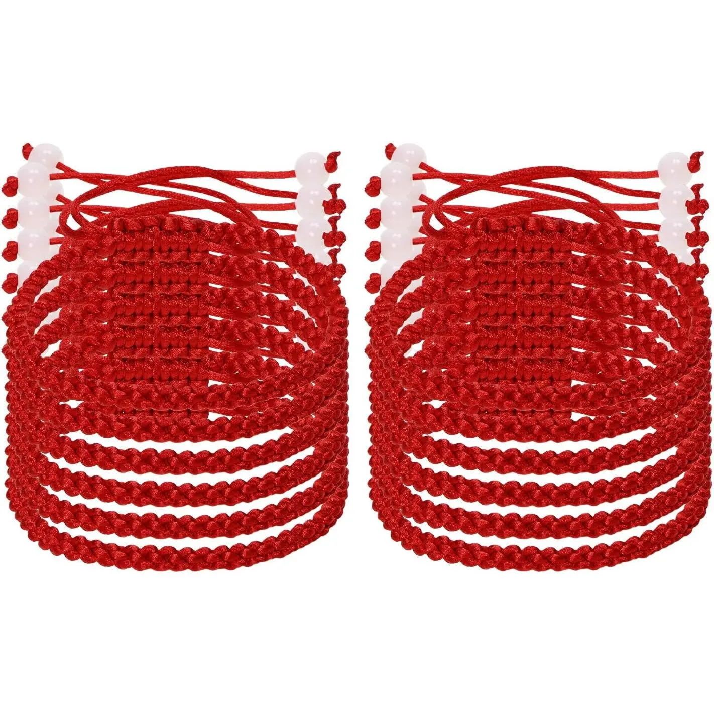 Red Hand String Bracelet 12 count Adjustable Braided Lucky Cord Bracelet Strap for Protection  Friendship Graduation Birthday Lovers  For Men Women Adults