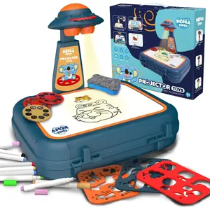 Drawing Kit 4-6, Drawing Projector for , Art Sketch Projector Drawing and Tracing Include 64 Projection Image, Color Pen, Drawing Stencil,  Learn How to Draw Toys Set for Boys Girl Ages 3-5