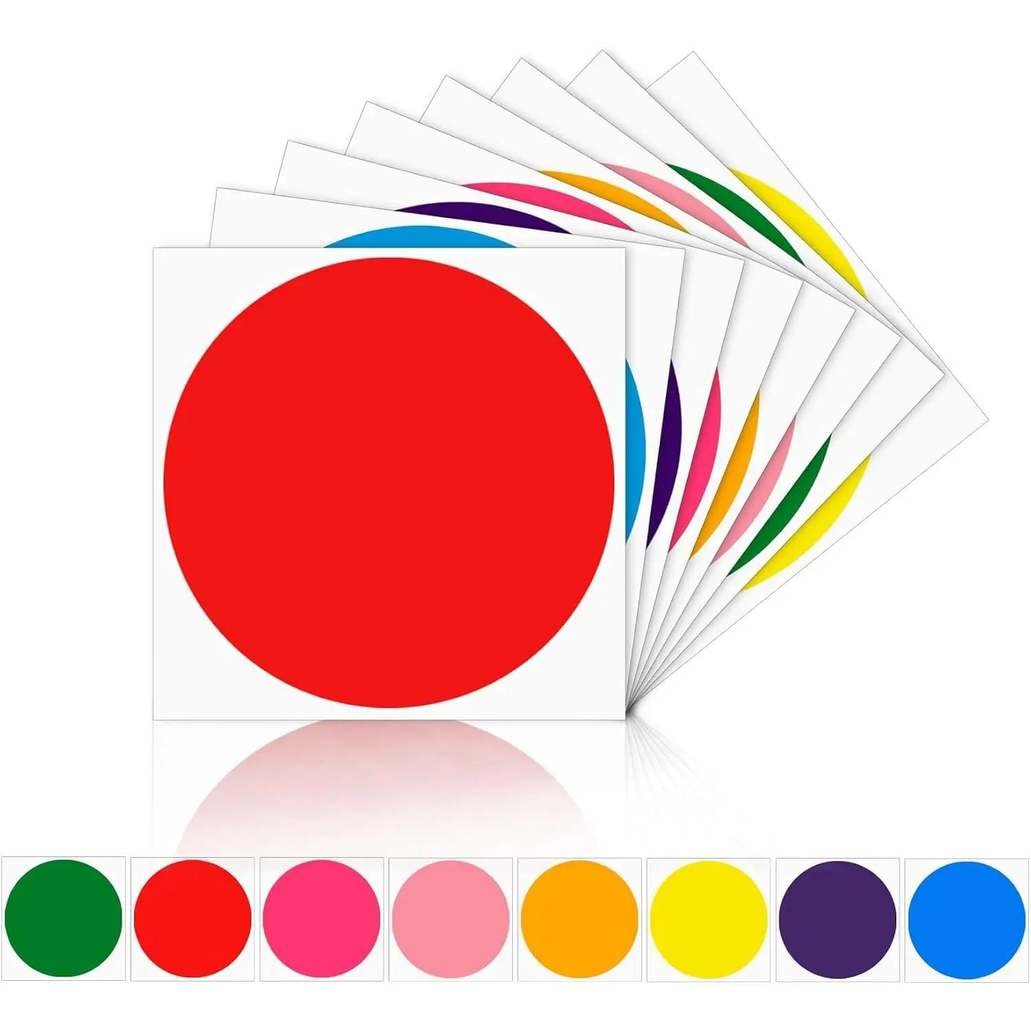 6 Inch Floor Stickers for Classroom, 32 PCS Multicolor Line up Floor Spots Markers, Self Adhesive Vinyl Circle Dots Stickers for Preschool Kindergarten Elementary Classroom Decorations Teachers Supply