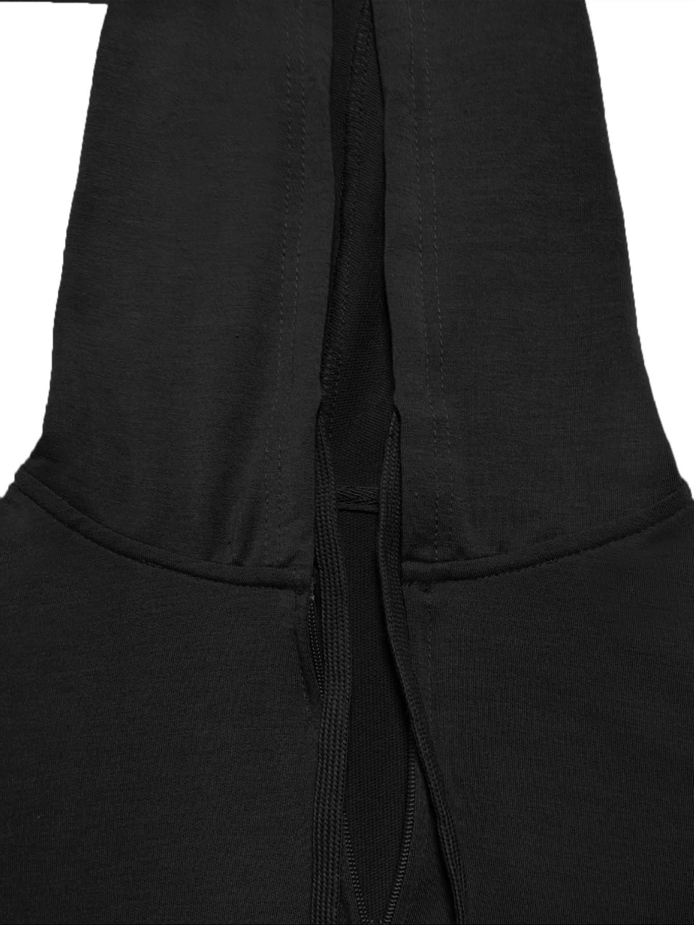 Women's Fall Winter Casual Fitted Two-Piece Set, Solid Color Hooded Zipper Sweatshirt & Long Pants, Comfortable Daily Wear, Womenswear