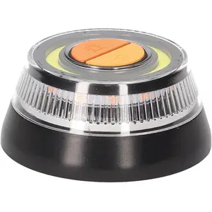 V16 Car Emergency Warning Light, Vehicle Hazard Beacon with Magnetic Mount, Dustproof & Waterproof, 3 Light Modes: Strobe Flash, High Bright White Top Light, Low Bright White Top Light