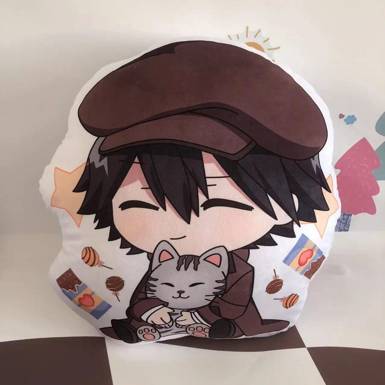 10cm Bungou Stray Dogs Dazai Osamu Nakahara Anime Figures Stuffed Plush Toy Doll Christmas Gifts Cosplay Kids