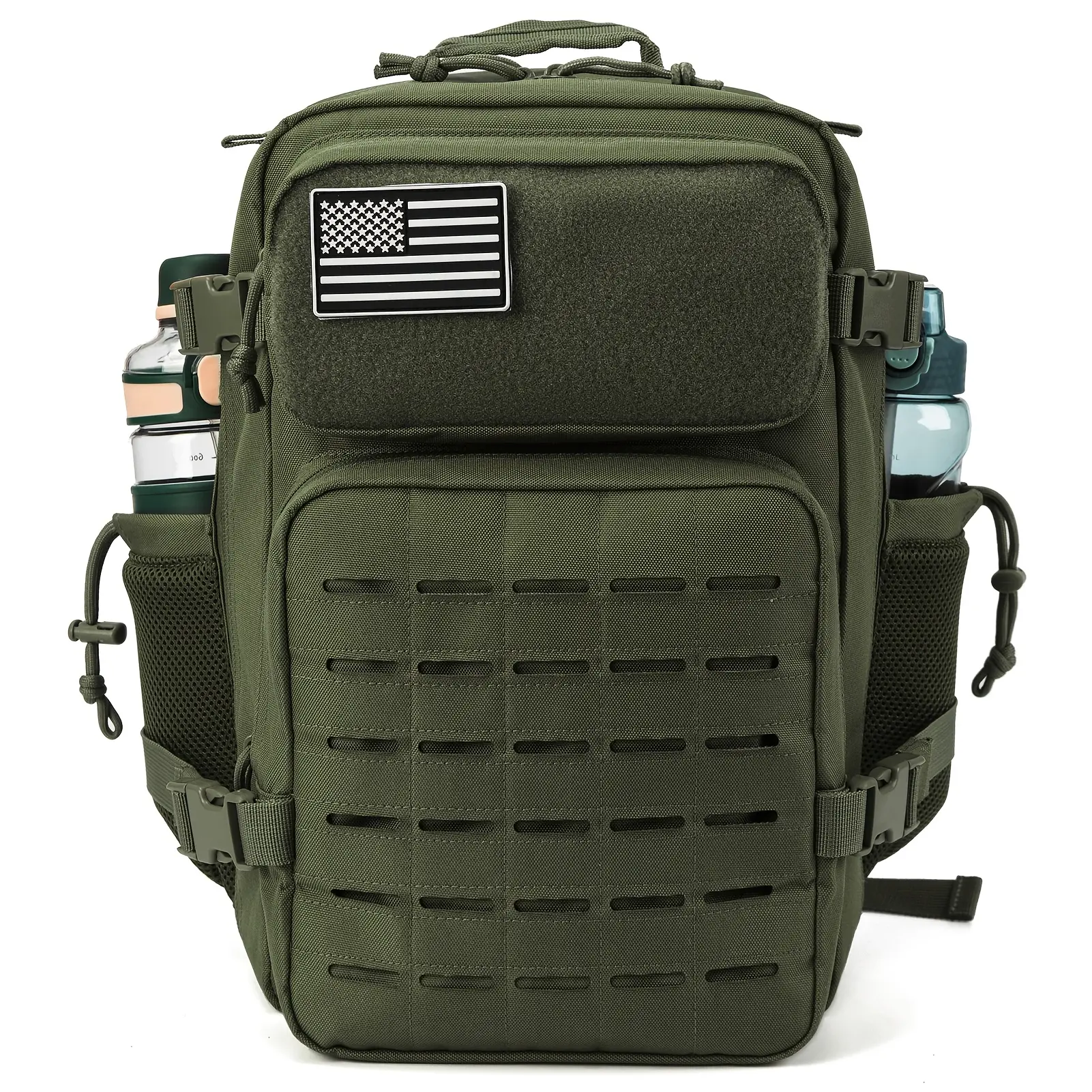 25L Unisex Office Laptop Backpack Tactical Backpack for Men/Women Molle Daypack Perfect for 3-Day Hiking Trekking Bug Out Use with Dual Cup Holders Ideal for Organizing Office Supplies And Laptops