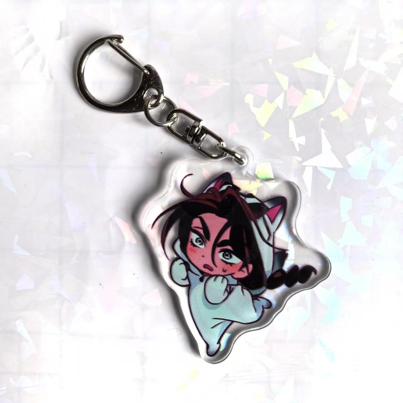 Anime ALIEN STAGE Keychains Pendant Car Key Chain Acrylic Stand MIZI SUA TILL IVAN HYUNA LUKA Fans Gifts cosplay Accessories