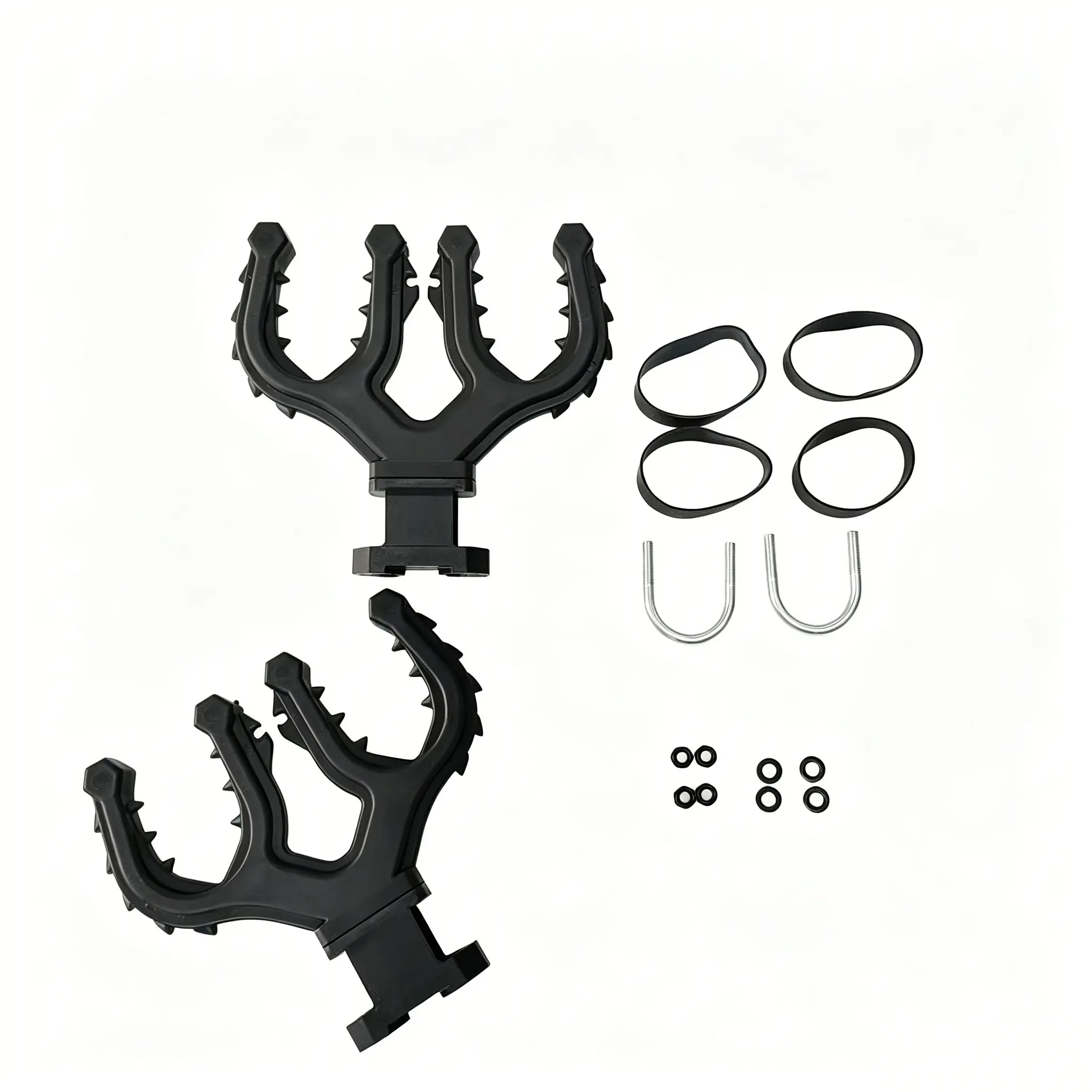 Double Atv Gun Rack, 4 Slot Bow Rack for Utv Motorcycle, Durable Storage Solution, Perfect for Outdoor Enthusiasts, Moto Accessories