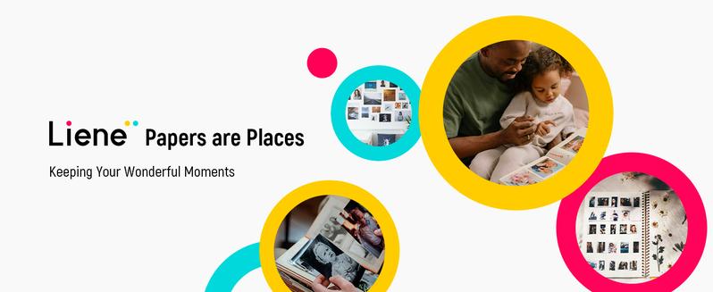 Liene Photo Paper & Cartridge, 2 Ink Cartridge Refill & 72 sheets photo papers, 4x6", Dye Sublimation, Water & Oxidation-Proof, Compatible w/Liene PixCut S1 Photo Sticker Printer and Cutter