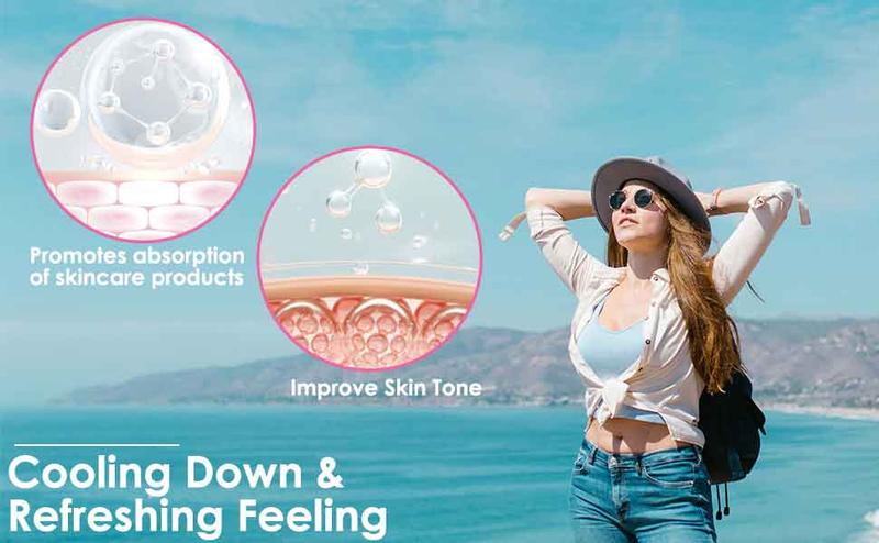 Nano Facial Steamer, Handy Mini Mister, USB Rechargeable Mist Sprayer, 30ml Visual Water Tank Moisturizing & Hydrating for Face, Daily Makeup, Skin Care, Eyelash Extensions-Blue.ms