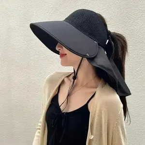 Women's Wide-Brim UV-Protection Sun Hat — Features SPF50+/UPF50 sun protection and full-face coverage; breathable and lightweight. An ideal summer sun hat for outdoor activities such as cycling and hiking.