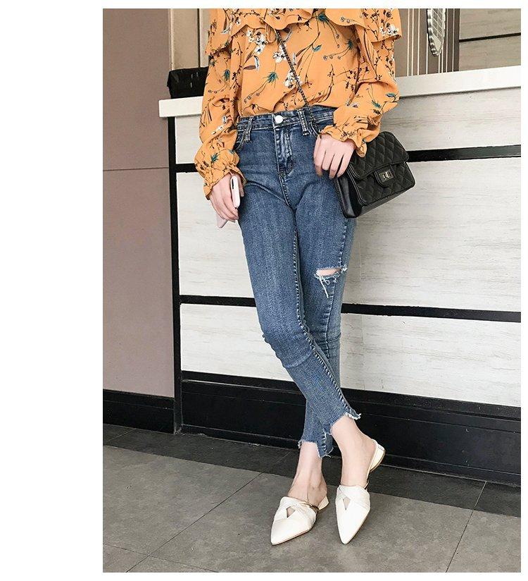 2025 New Women's Closed-Toe Mule Shoes, Fashionable Summer Slip-On Casual Flats, Low Heel Outdoor Slides