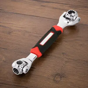 52-in-1 Multi-Tool Socket Wrench Set with Non-Slip Grip & Swivel Head for Auto Repair & Home Use, Quick Change Ratchet Link Universal Mechanic Tool Kit, Durable Essential Toolbox Recommended by Pros