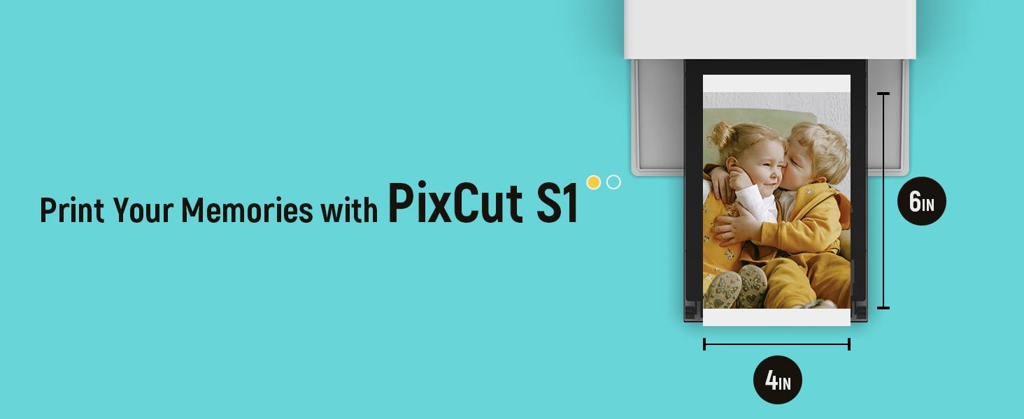 Liene Photo Paper & Cartridge, 2 Ink Cartridge Refill & 72 sheets photo papers, 4x6", Dye Sublimation, Water & Oxidation-Proof, Compatible w/Liene PixCut S1 Photo Sticker Printer and Cutter