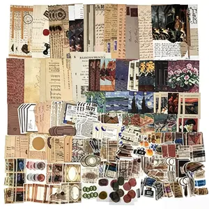 460PCS Scrapbook Kit – DIY Art & Craft Scrapbook Paper & Sticker Set for  Doodles, Planning Journals, Country Chic Decor, and Wall Art Collage Albums