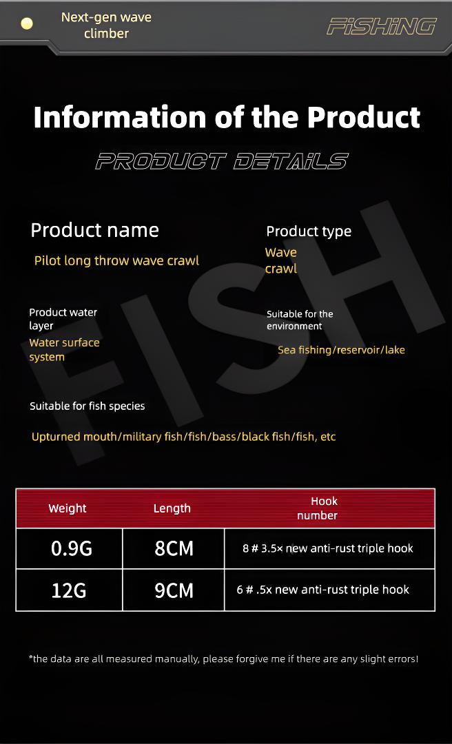 Scarlet Big Fishing Lure P2 Popper Lures with 3D Eyes, Joybait Bait Dog Mud Puppy Fishing Bait Ultra Topwater Saltwater Fishing Lures, Fishing Equipment Including Rod for GT Tuna Bass Large Fish Surf & Offshore Saltwater Fishing#big fishing lure p2