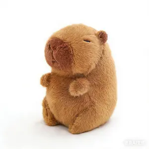 Cute Capybara Plush Toy Stuffed Animals Capibara with Turtle Backpack Kapibala Soft Doll Toys Birthday Christmas Gift