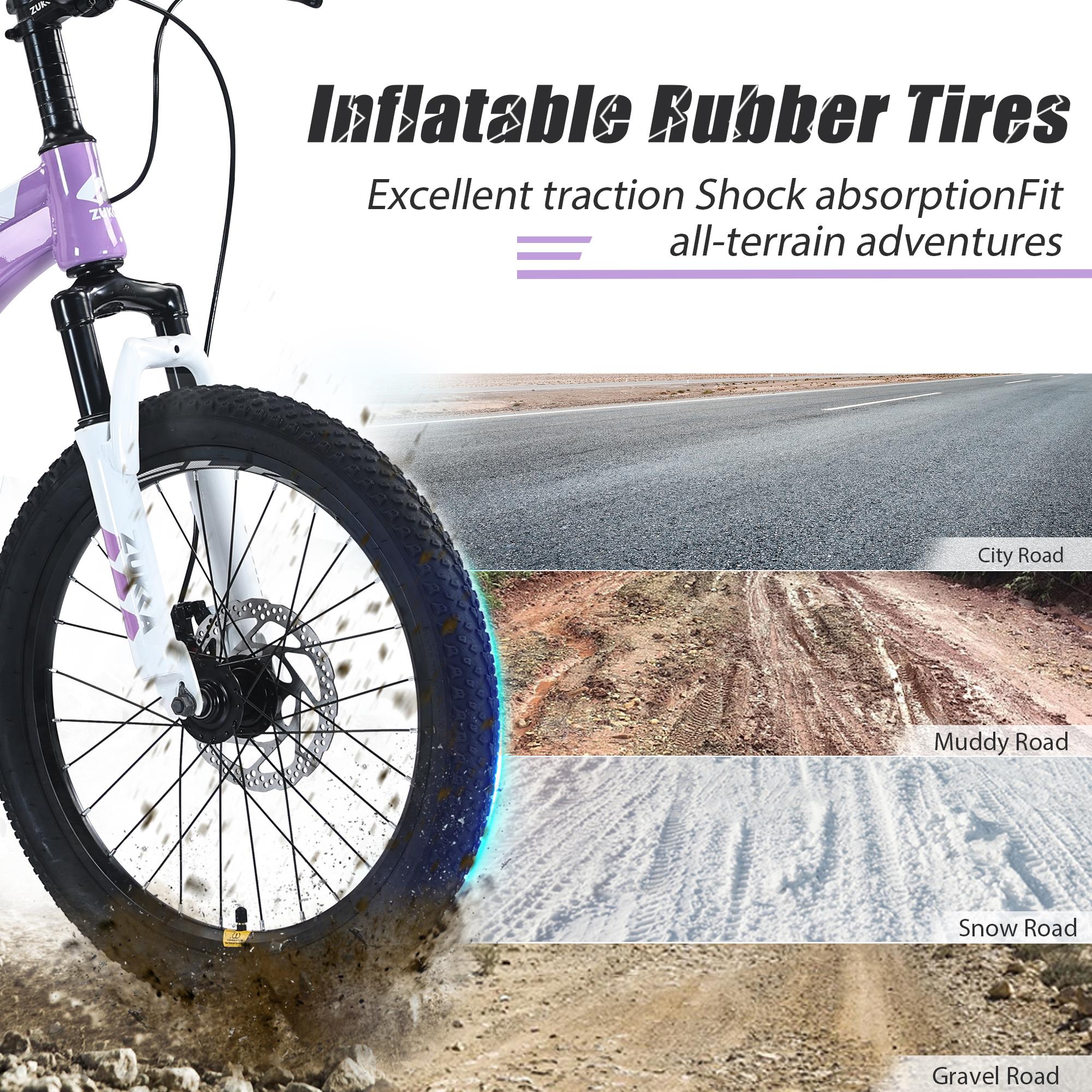 20 Inch Kids Mountain Bike for 7–10 Years Old, 44–56 Inch Rider Height, Steel Frame Double Disc Brake, Suspension Fork, Adjustable Saddle & Handlebar, Anti-Slip Pedal, All-Terrain Outdoor Kids Bicycle 20 Inch Kids Mountain Bike for 7–10 Years Old, 44–56 Inch Rider Height, Steel Frame Double Disc Brake, Suspension Fork, Adjustable Saddle & Handlebar, Anti-Slip Pedal, All-Terrain Outdoor Kids Bicycle