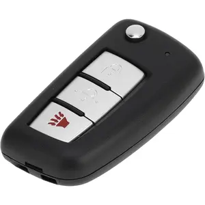 3 Buttons Key Shell Case for Nissan Rogue 2014-2018 Keyless Entry Remote Key Fob Replacement Case