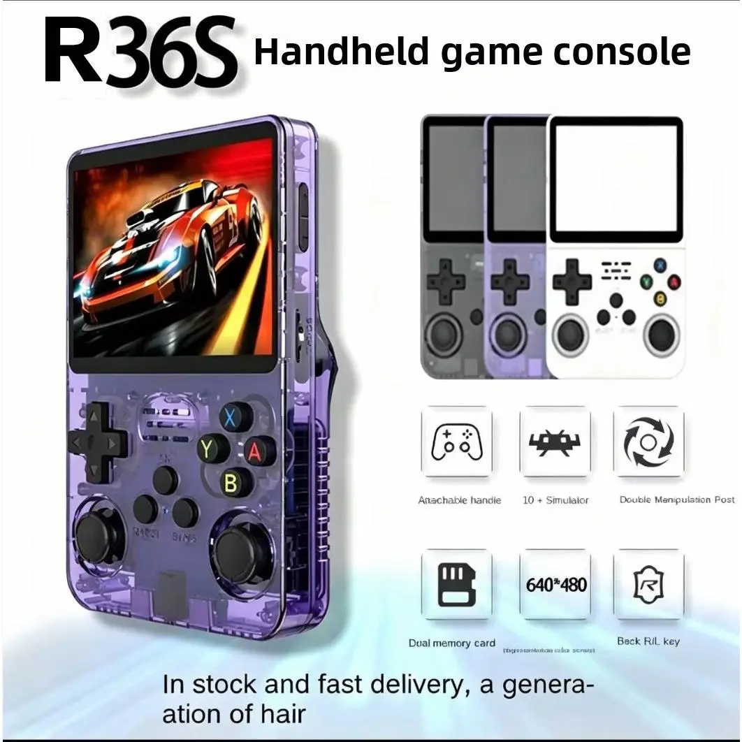 Retro Handheld Arcade Game Console with IPS HD Screen & 3D Dual Joysticks, Portable Simulator Device, Supports GBA, Arcade, King of Fighters & Various Classic Games, Travel Entertainment for Gaming Enthusiasts