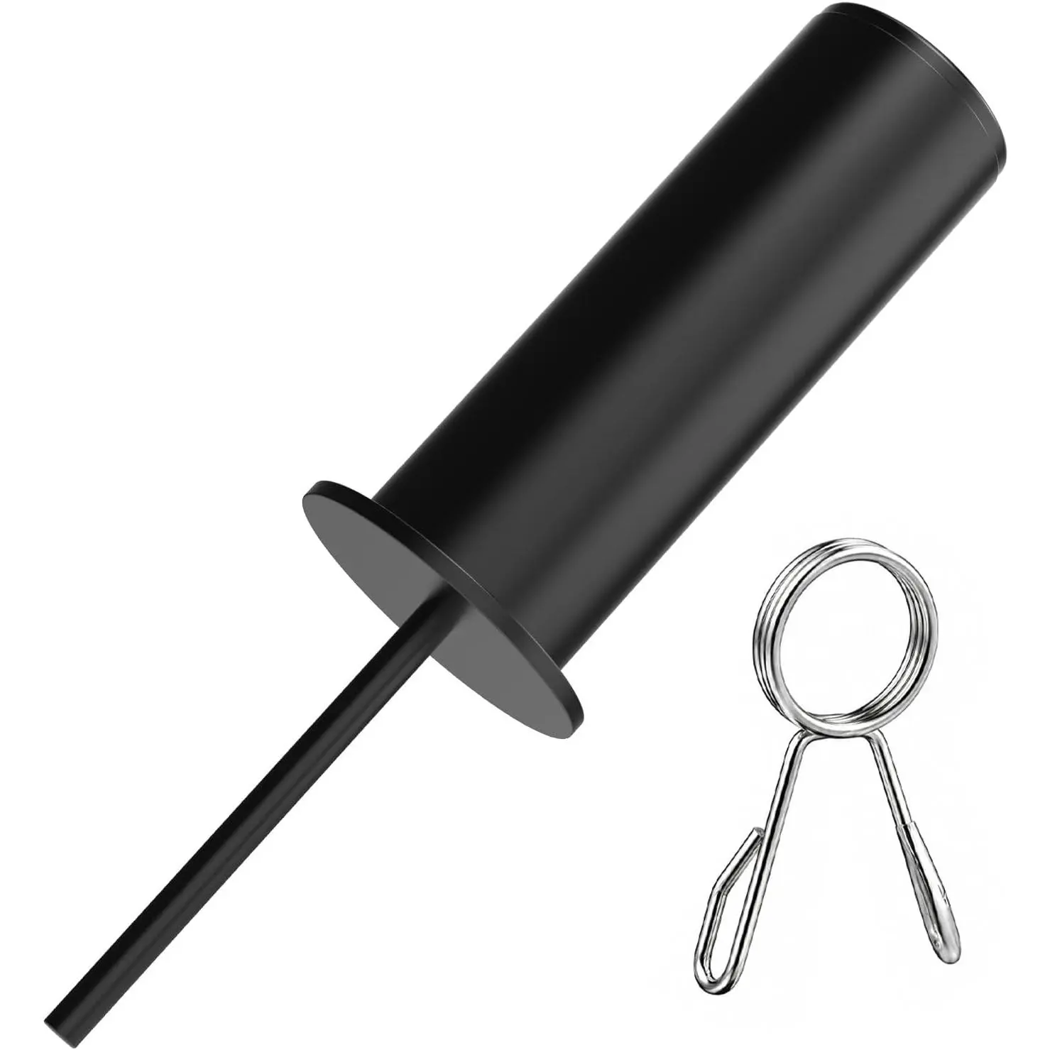 8/10MM Weight Stack Pin, Gym Pin with Spring Clip Collar, Weight Stack Extender Pin for Strength Training Equipment, Weight Pin for Commercial Gym and Home Gym
