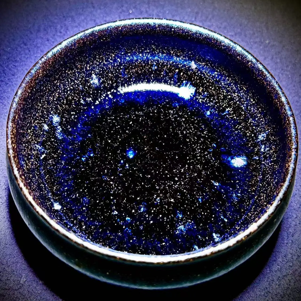 Master Xie Shimei · Kiln-transformed Onyx Black Incense Burner (Jianyao Jianzhan)