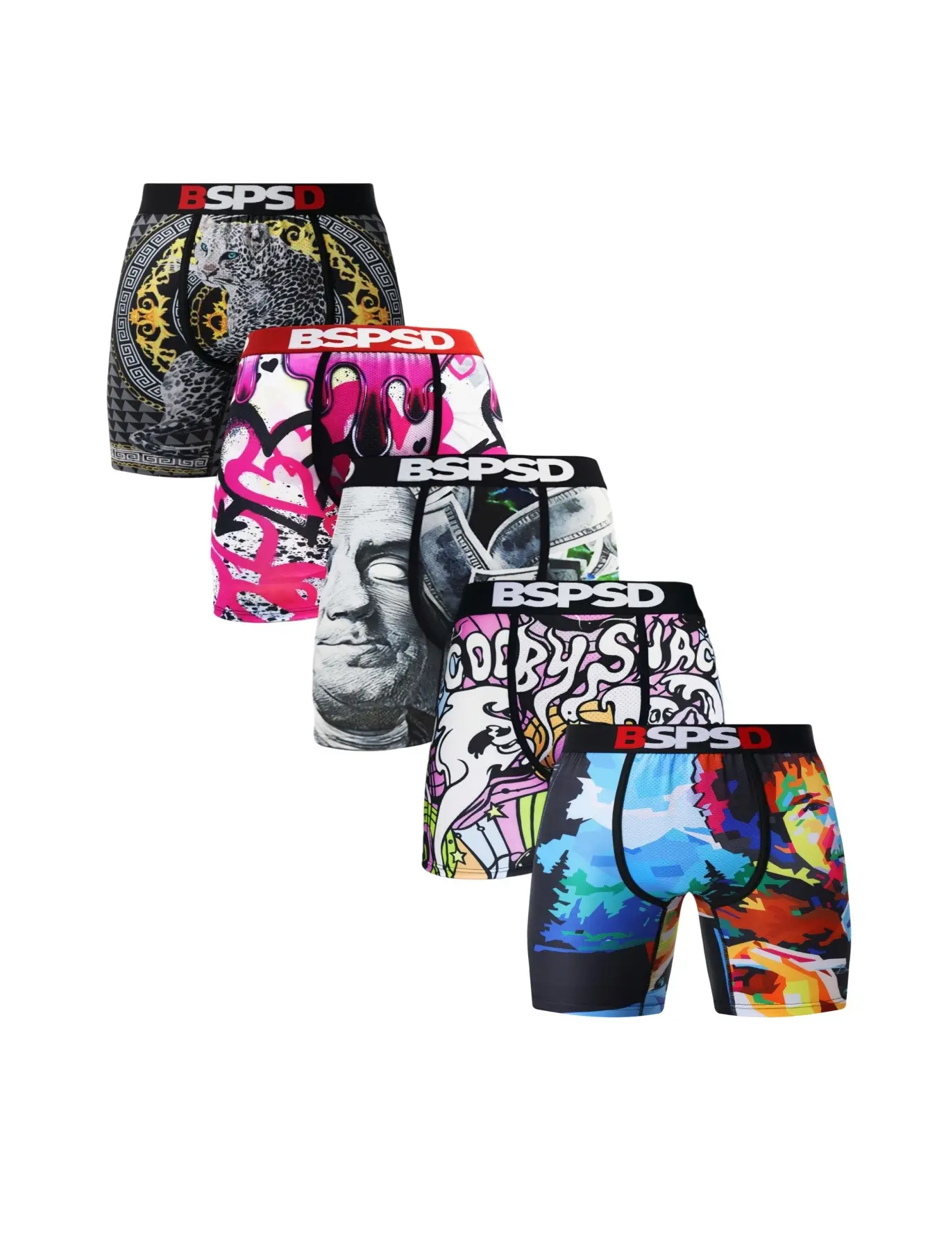 5Pcs Men's Breathable Boxer Briefs Underwear, Comfortable & Durable, Ideal for Sports & Daily Wear, Soft Fabric, Perfect Fit