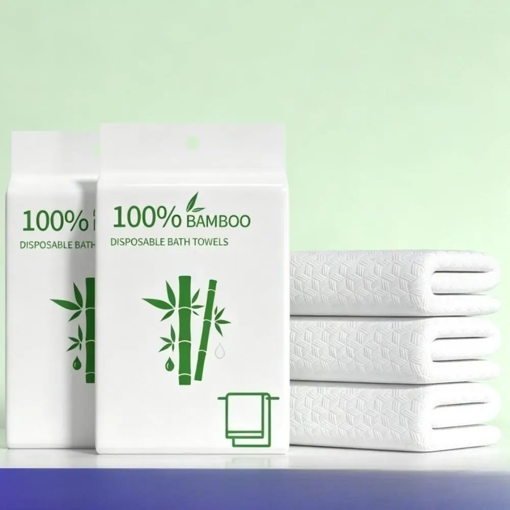 Thick Disposable Shower Towels - Individually Wrapped, Compact, Portable Single-Use Hygiene Accessory for Luggage & Bags, Travel, Camping