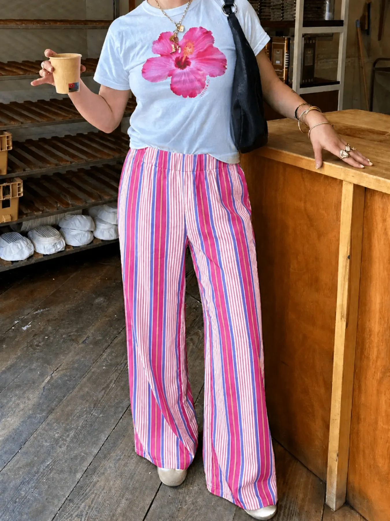 Women's Striped Long Pants, Casual Comfy Trousers, Fashionable and Comfortable, Perfect for Daily Wear, Versatile Design for Various Occasions