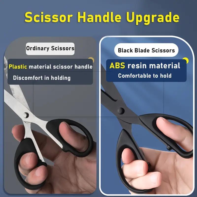 Stainless Steel Scissors, Heavy Duty Scissor, Multipurpose Household Kitchen Scissors, Hand-cut Office Scissors, Non-stick Safety Thread Scissors